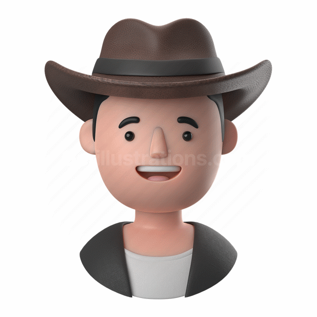 man, male, people, person, cowboy, hat